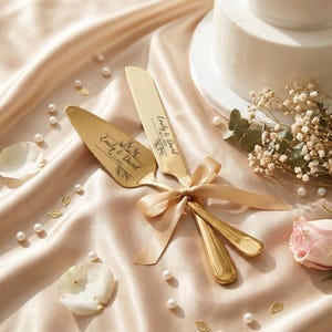 Juego de cortar pastel de bodas personalizado, espátula para pastel de bodas, regalo para despedida de soltera, regalos de boda