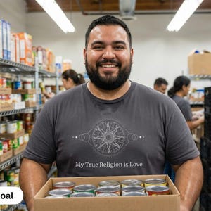 Spiritual Unisex Short Sleeve Tee | Multiple Colors, Sizes | My True Religion is Love image 11