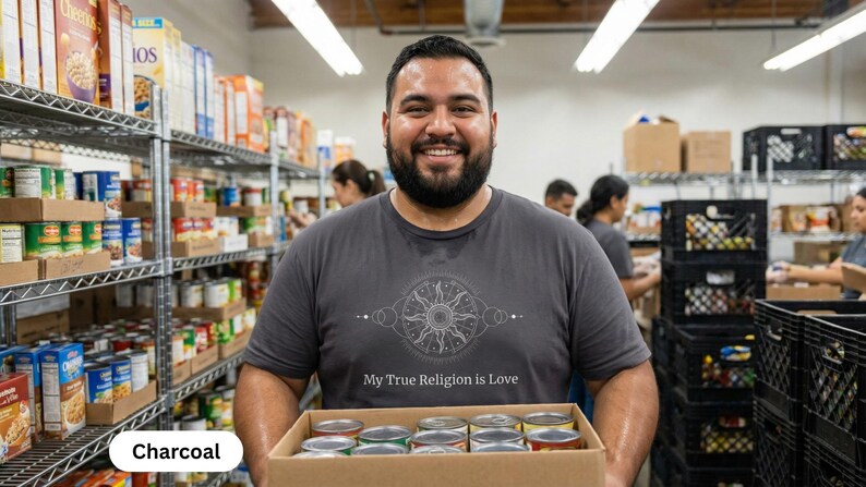 Spiritual Unisex Short Sleeve Tee | Multiple Colors, Sizes | My True Religion is Love image 11