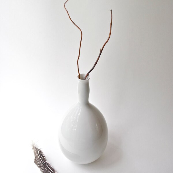 Select Mosa Holland Vintage Vase moderne blanc milieu siècle Vintage Vase en porcelaine blanche Vintage décoration Vase années 50