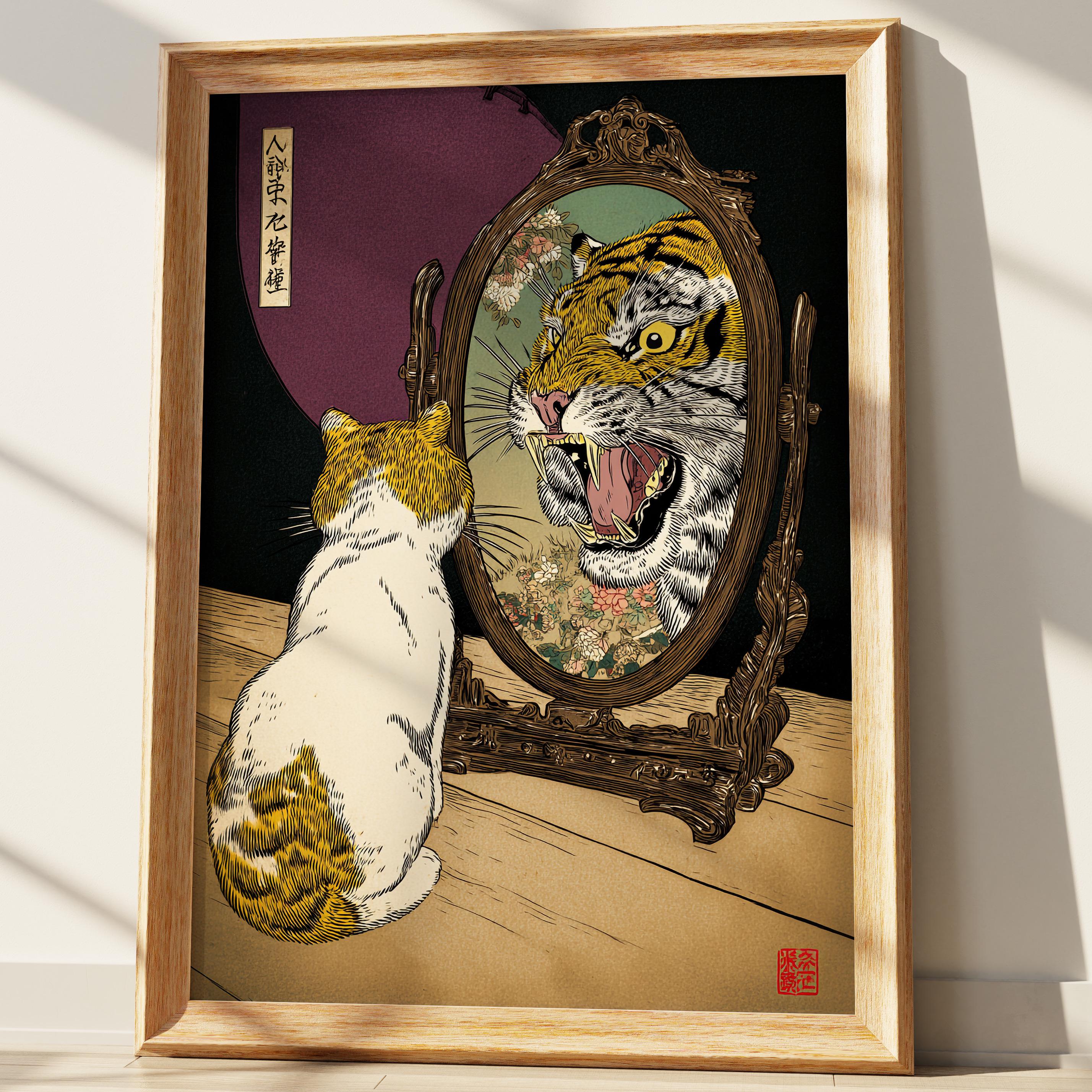 Japanese Wall Mirror - Etsy