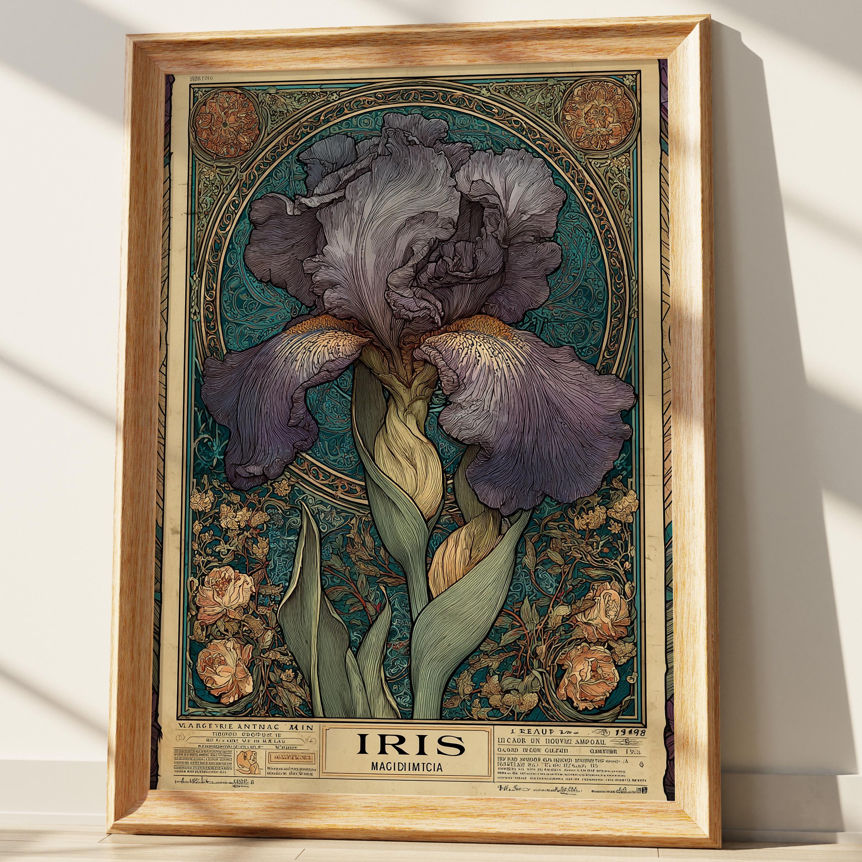 Iris art print - Etsy 日本