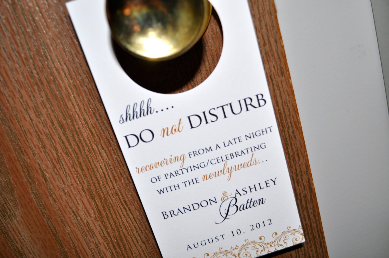 Wedding Door Hangers Hotel Guest Door Tags Wedding Favors Etsy