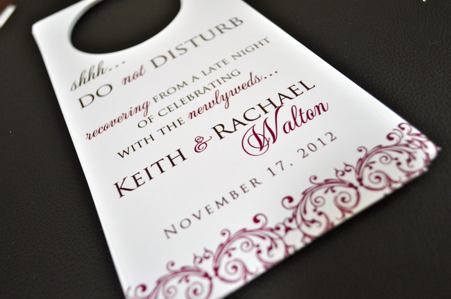 Wedding Door Hangers Wedding Hotel Door Hangers Do Not Etsy