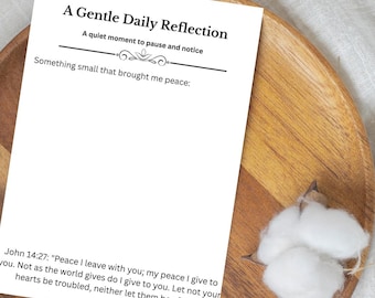 Prayer Journal Page with Scripture, Journaling, Printable