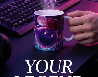Custom Anime Gamer Mug 11 oz – Personalized Geek Gift for Anime & Gaming Fans Luigi's Mansion 3