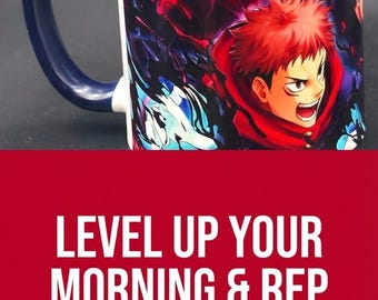 Custom Anime Gamer Mug 11 oz – Personalized Geek Gift for Anime & Gaming Fans Jujutsu Kaisen