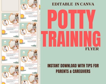 Folleto definitivo sobre el entrenamiento para ir al baño para padres y cuidadores (editable en Canva)