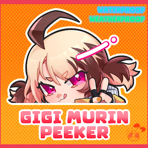 Gigi Murin (Hololive) Peeker Sticker Decal