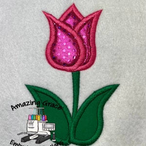 Design de apliques de tulipa