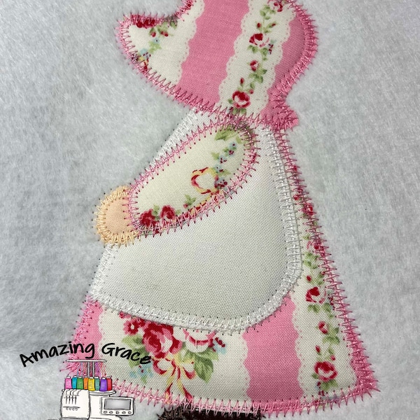 Sun Bonnet Sue Zig Zag Applique Design