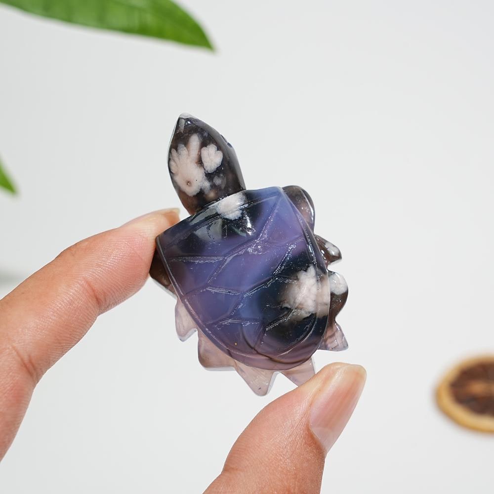 Blue flower agate - Etsy 日本