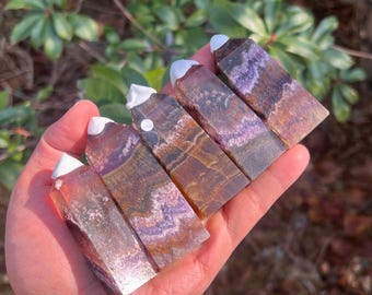 Unique Natural Fluorite with Pyrite Wand,Crystal Aurora Fluorite Point,Quartz Tower,Home Decor