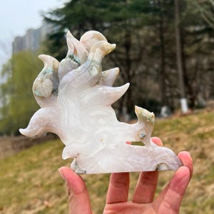 Flower Agate Nine Tailed Fox - Etsy