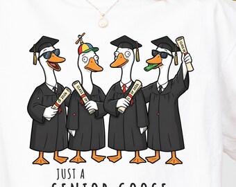 Funny Graduation Goose Shirt Class of 2026, Senior Goose Tee, Cute Grad Shirt, Graduation Gift Idea, Comfort Colors T-Shirt, Grad Squad Tee