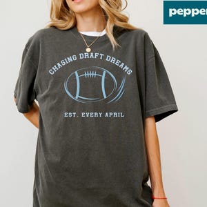 comfort colors football shirt draft day outfit