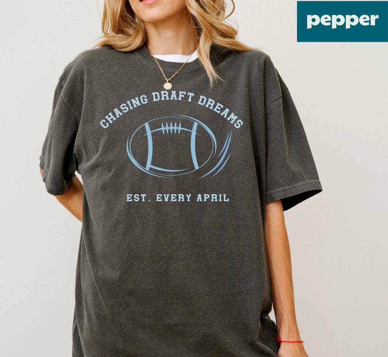 comfort colors football shirt draft day outfit
