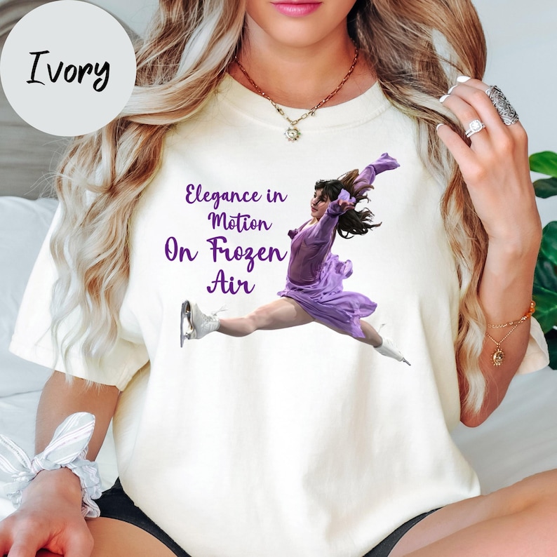 On Frozen Air figure skating shirt ivory shade