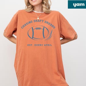 comfort colors football shirt draft day outfit