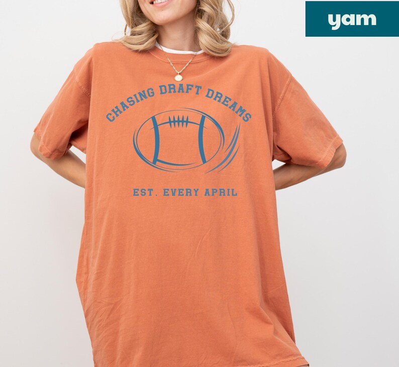 comfort colors football shirt draft day outfit