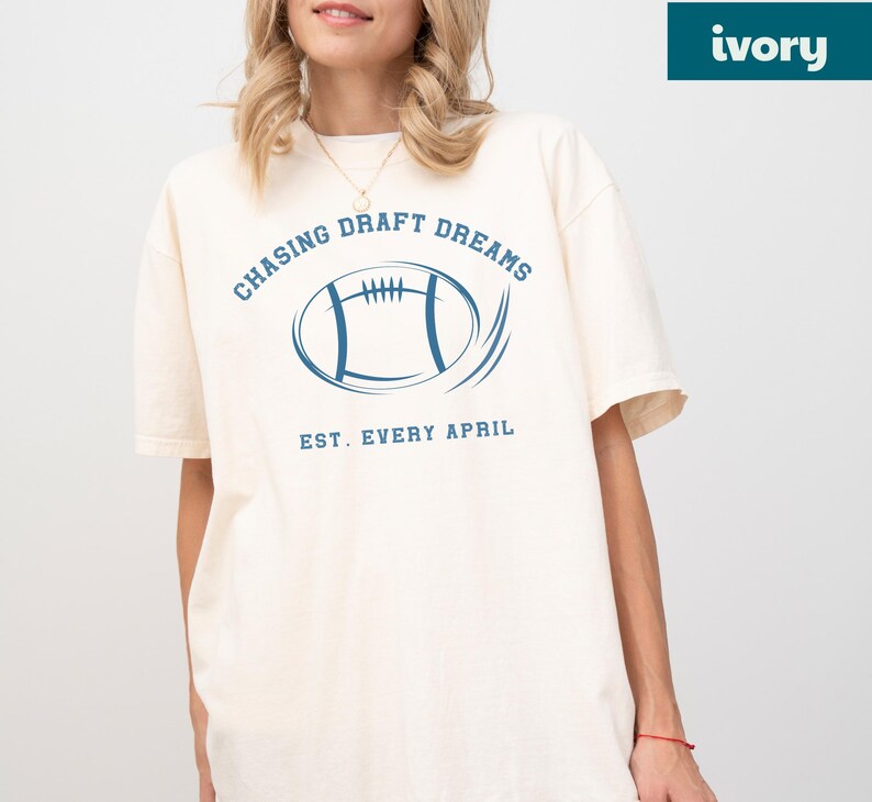 vintage sports tee distressed football design