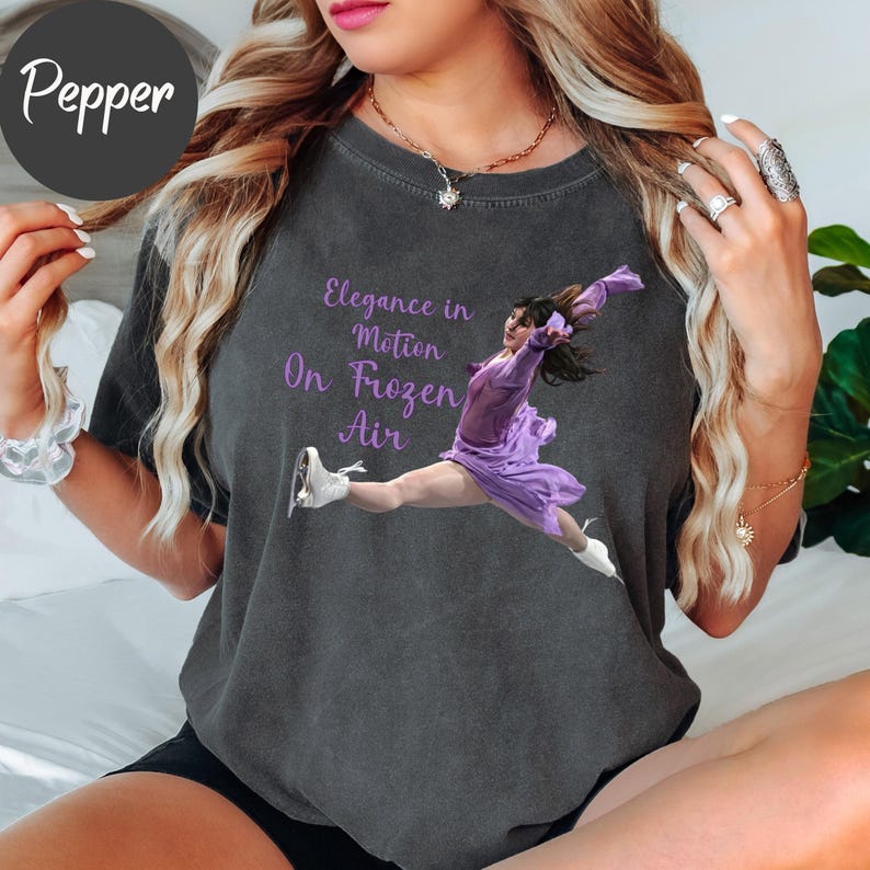 Comfort Colors skating shirt artistic design pepper