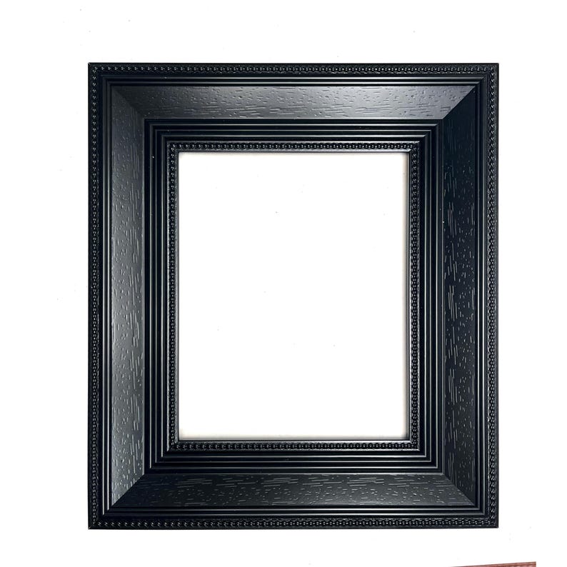 Narrower Frame Custom Size 2.5 ” Wide Classic Black Ornate Frame – Handmade to Your ...
