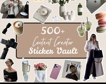 Paquete de más de 500 stickers de carrusel MRR PLR / Paquete de stickers de Canva / Stickers PNG para redes sociales / Stickers de carrusel de Instagram / Paquete para redes sociales