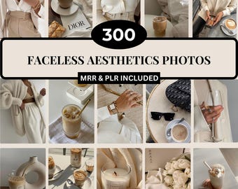 Fotos de archivo estéticas lujosas sin rostro / Imágenes de estilo de vida neutral / Paquete PLR MRR / Marketing sin rostro / Paquete de contenido de marca de Instagram