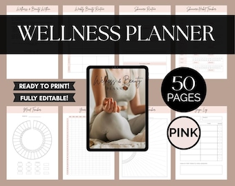 50-seitiger Wellness & Beauty-Planer | Selbstfürsorge-Tagebuch (PDF)