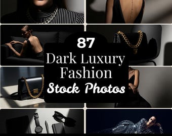 Dark Luxury Editorial Stock Photos | Dark Modern Branding Images | Luxury Fashion & Business Photography | Moody Aesthetic Images | MRR PLR