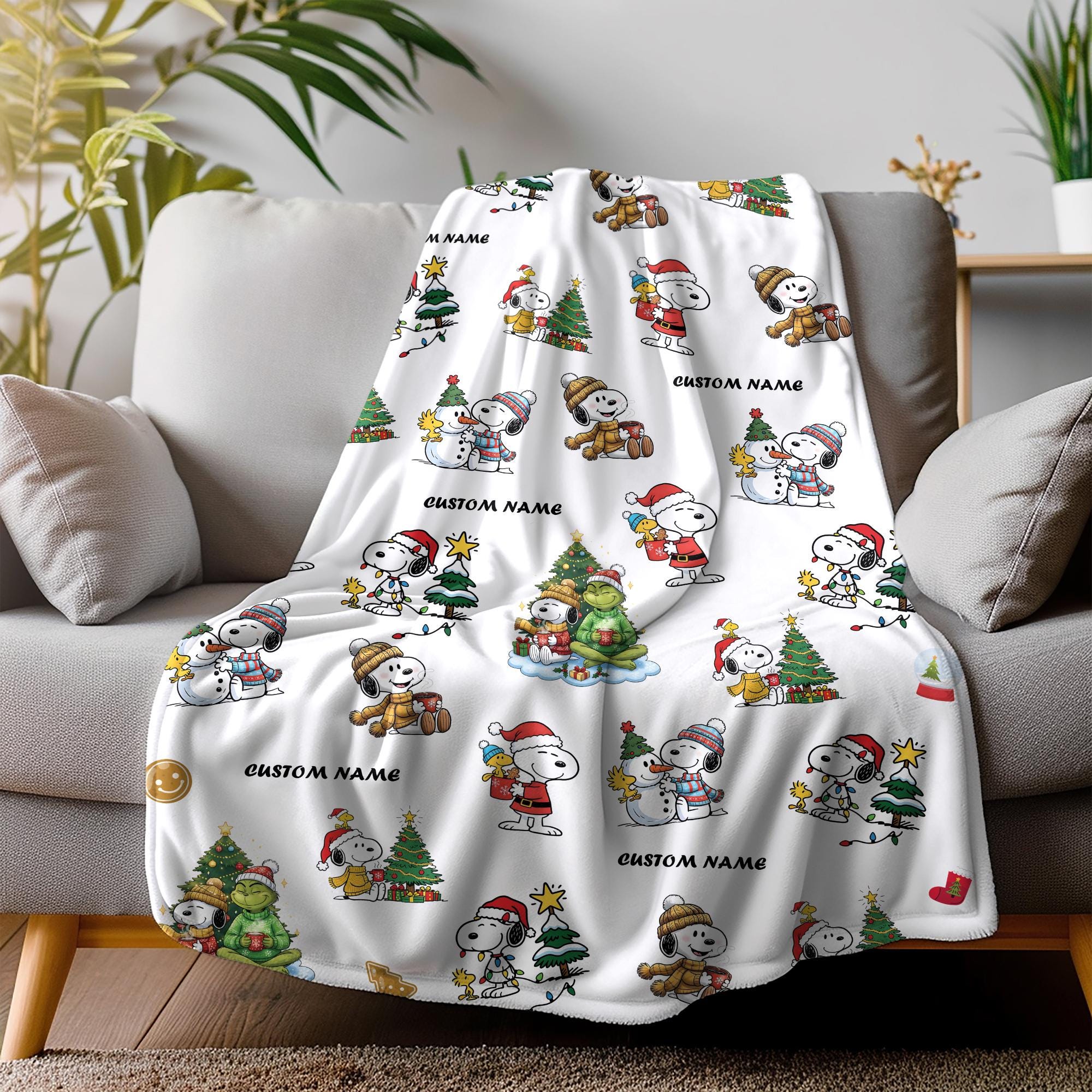 Couverture Douce à Motif Ourson - Rouge