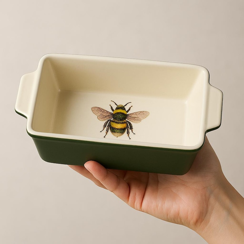 WildflowerPorcelain Botanic Garden Harmony Loaf Pan - Thumbnail 3