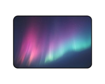 Aurora Borealis Desk Mat | Northern Lights Mousepad Deskpad
