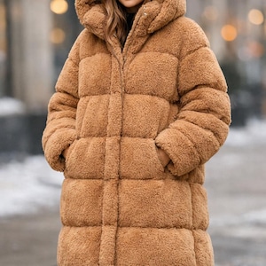 Camel Teddy Coat - Etsy