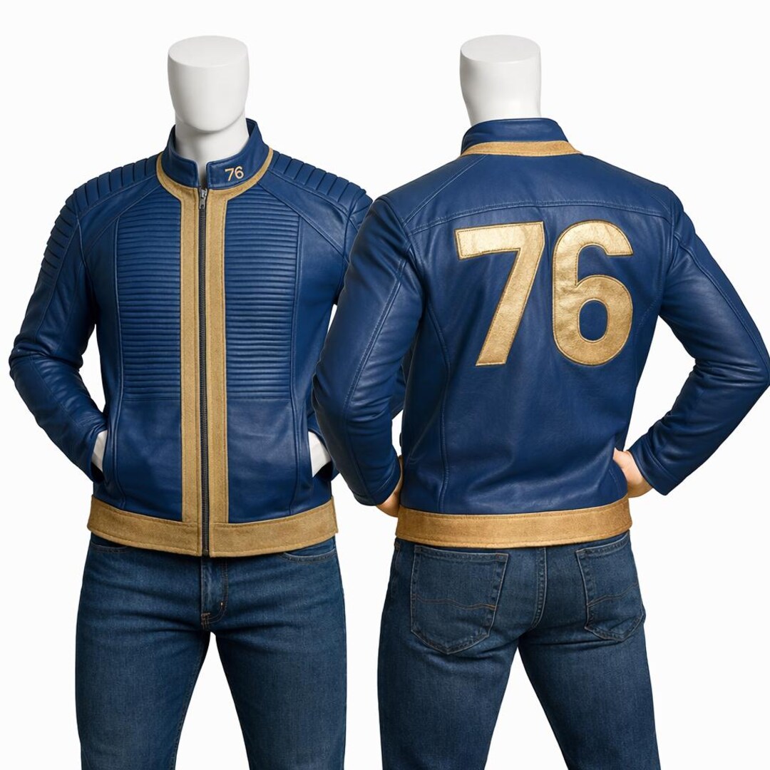 Vault Style Leather Jacket | Fallout Cosplay, Post Apocalyptic Outfit ...