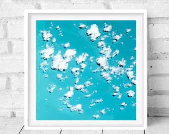 Photo Image Little White Puffy Clouds Digital Art Print