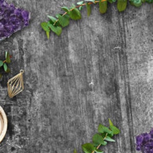 Tabletop Hintergrund Szene Kulisse Mockup Metaphysische Spirtual Holistisches Digitales Bild