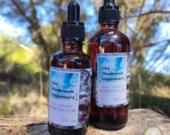 Reishi Mushroom Tincture — Dual Extract, Small Batch | 100ml
