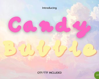 Bubble Font – Rounded Font for Stickers, Worksheets & Crafts