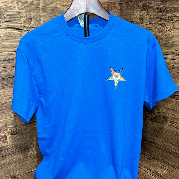 Blue Eastern Star Custom T-Shirts, Adah Star Point, OES, Masonic Shirts