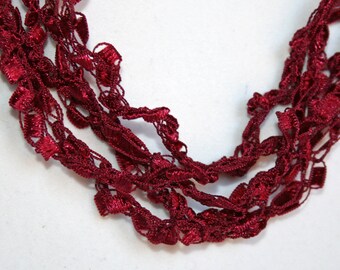 Maroon - Crocheted Necklace, Lightweight Crochet Jewelry, Texas Aggies, A&M, Adjustable, Handmade