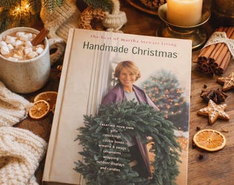 Vintage Martha Stewart Handmade Christmas Book 1995 Hardcover Holiday Craft & Decorating Ideas Cottage Christmas Inspiration