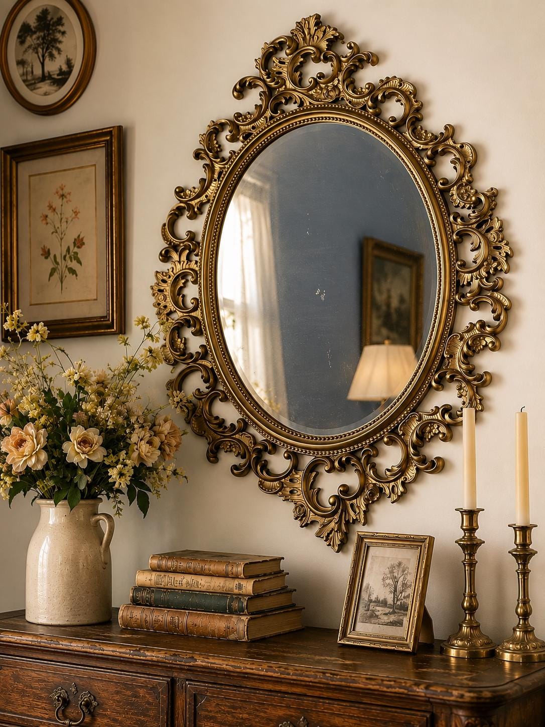 Vintage French Rococo Mirror - Etsy