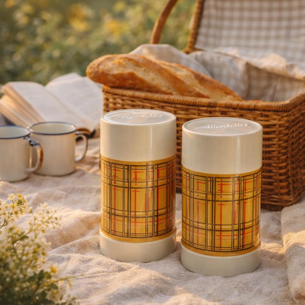 Vintage Thermos Picnic Set - Etsy