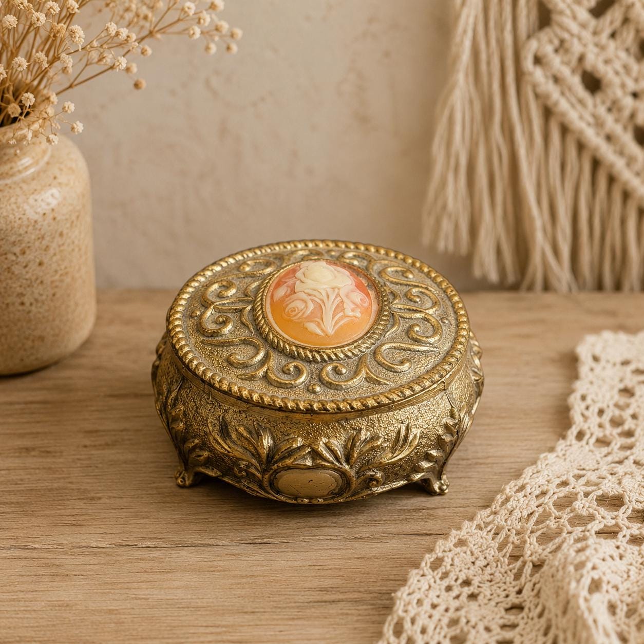 Vintage Japanese Trinket Box - Etsy