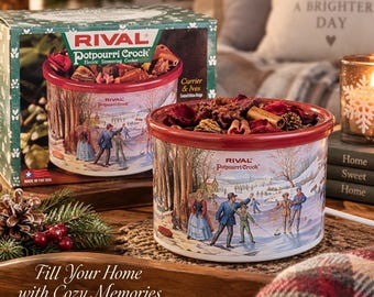 Rival Potpourri Crock elektrische sudderpan van Currier & Ives, getest/werkt.
