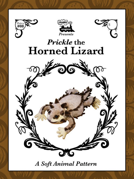 lizard plush pattern