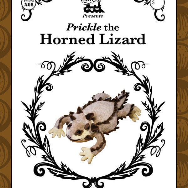Plush Horned Lizard (Horny Toad) Pattern