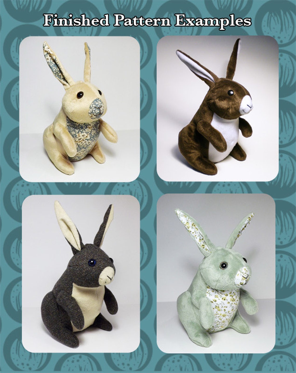 Plush Rabbit Toy Pattern - Etsy